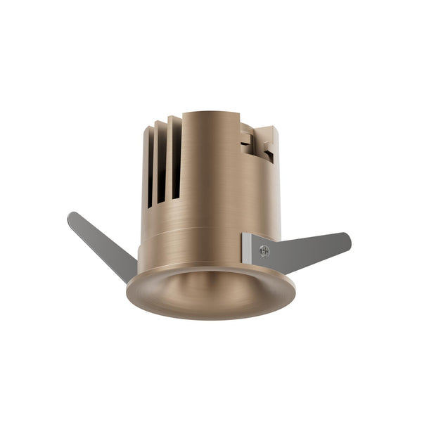Lucide SNAX dimbare LED-inbouwspot Ø 6 cm, 8 W, 2700–4000 K, champagne