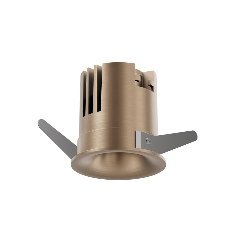 Lucide SNAX dimbare LED-inbouwspot Ø 6 cm, 8 W, 2700–4000 K, champagne