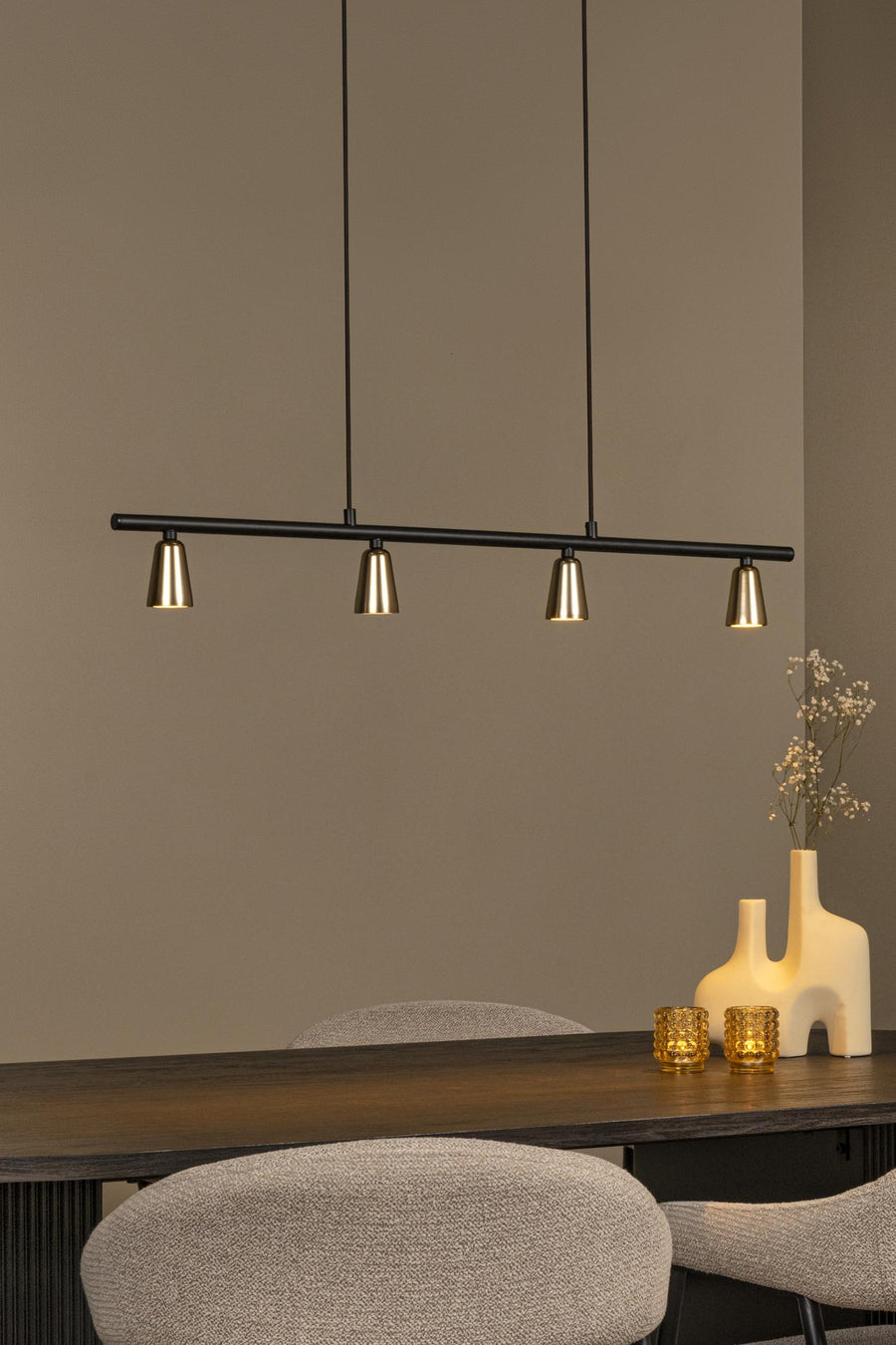 Lucide TIANA hanglamp 4 × GU10, champagne