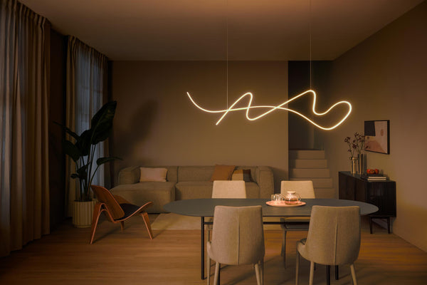 Lucide LAMBADA dimbare LED-hanglamp 47 W, champagne