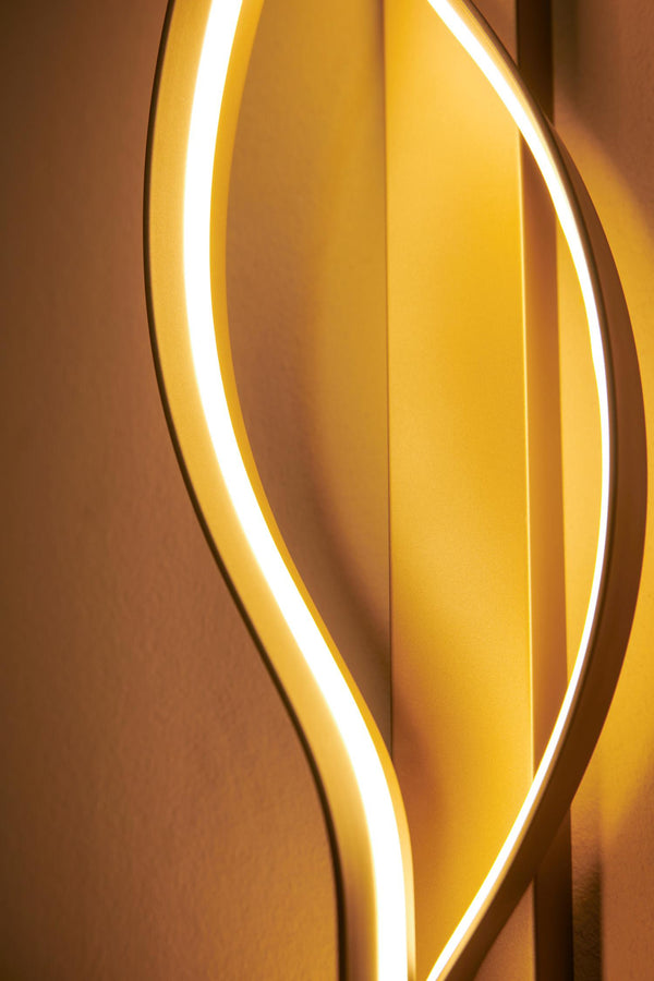 Lucide LAMBADA dimbare LED-wandlamp 20 W, champagne