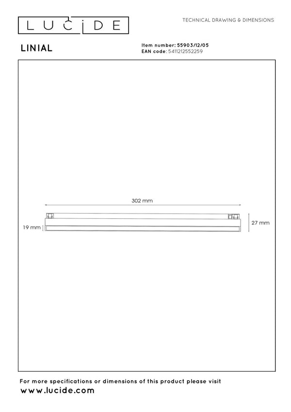 Lucide LINIAL GLYX railsysteem 48 V, champagne