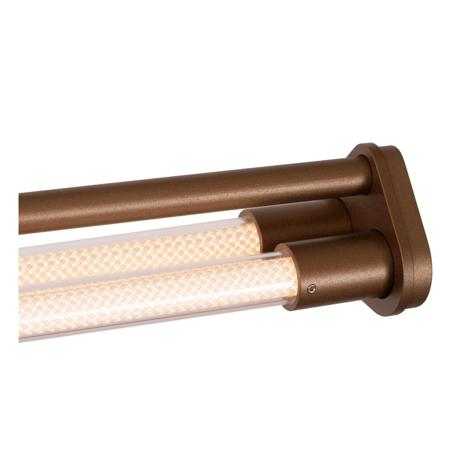 Lucide JANDERIN dimbare LED-hanglamp met bewegingssensor 2 × 16,5 W, 2700–4000 K, champagne