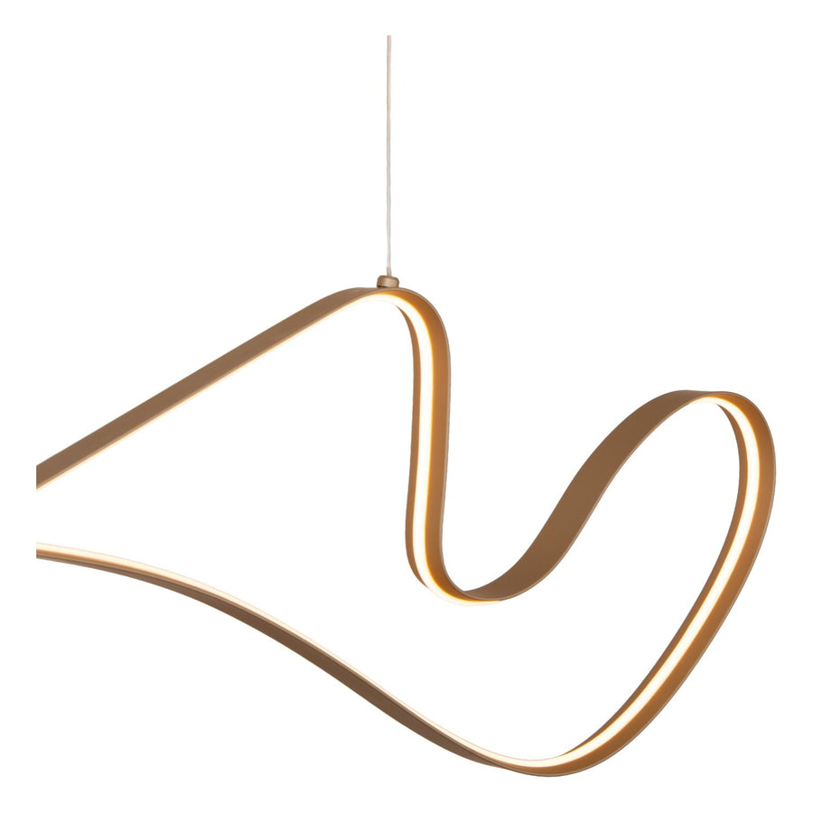 Lucide LAMBADA dimbare LED-hanglamp 47 W, champagne