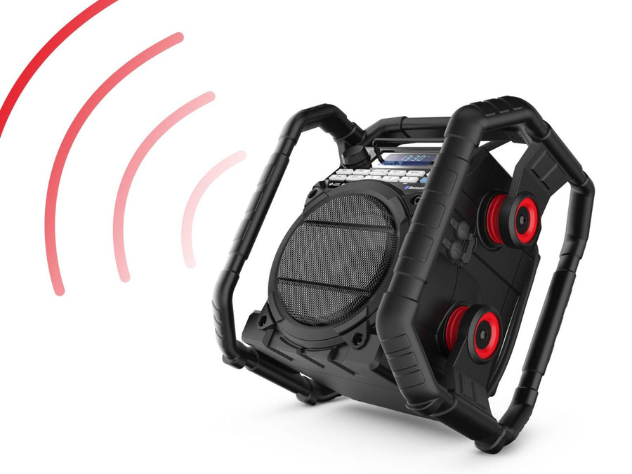 DAB+ / FM / Bluetooth / USB (lader/speler)  / Oplaadbaar / IP65