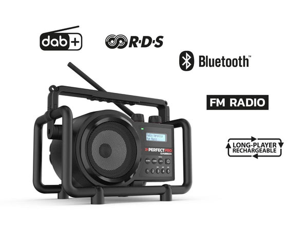 DAB+ / FM / Bluetooth / Oplaadbaar / IP54