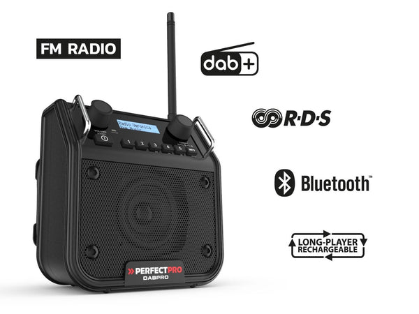 DAB+ / FM / Bluetooth / Oplaadbaar / IP54
