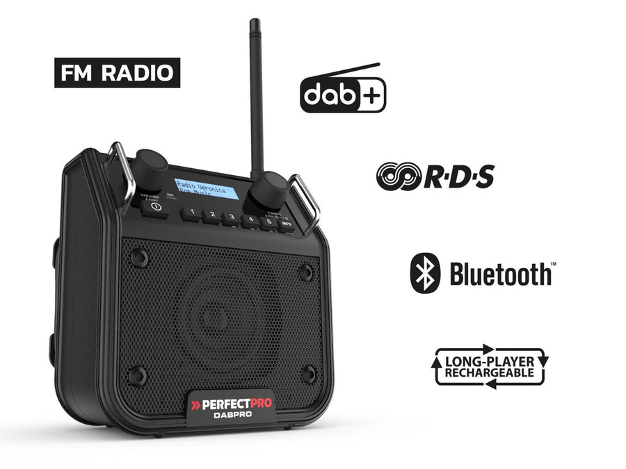 DAB+ / FM / Bluetooth / Oplaadbaar / IP54