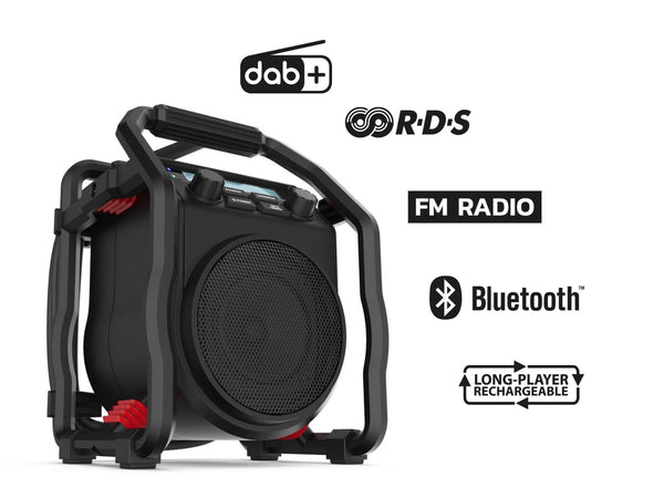 DAB+ / FM / Bluetooth / Oplaadbaar / IP64