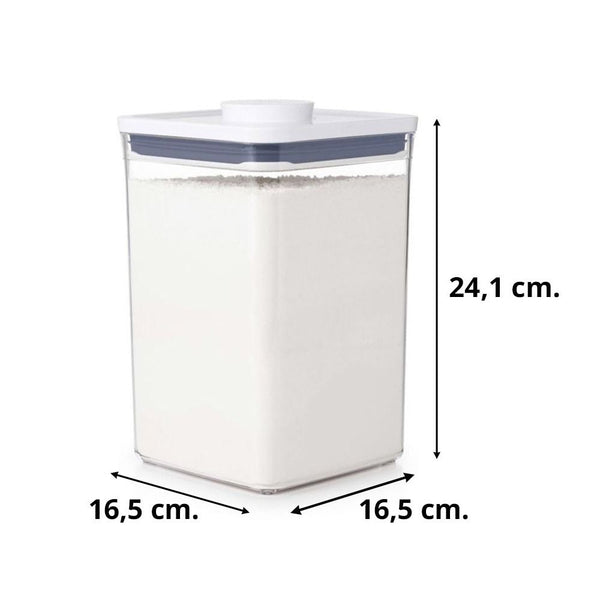 OXO POP Groot vierkant medium, 4,2 liter