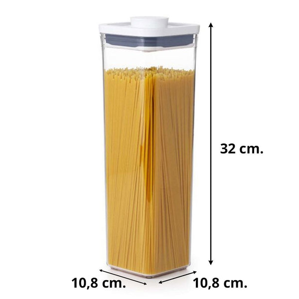 OXO POP Klein vierkant hoog, 2,1 liter