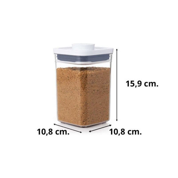 OXO POP Klein vierkant laag, 1,0 liter