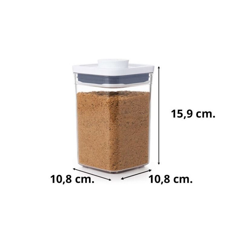 OXO POP Klein vierkant laag, 1,0 liter