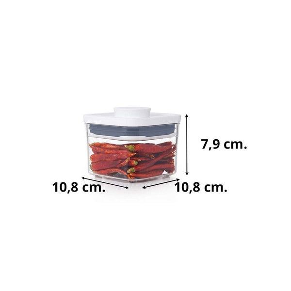 OXO POP Klein vierkant mini, 0,4 liter