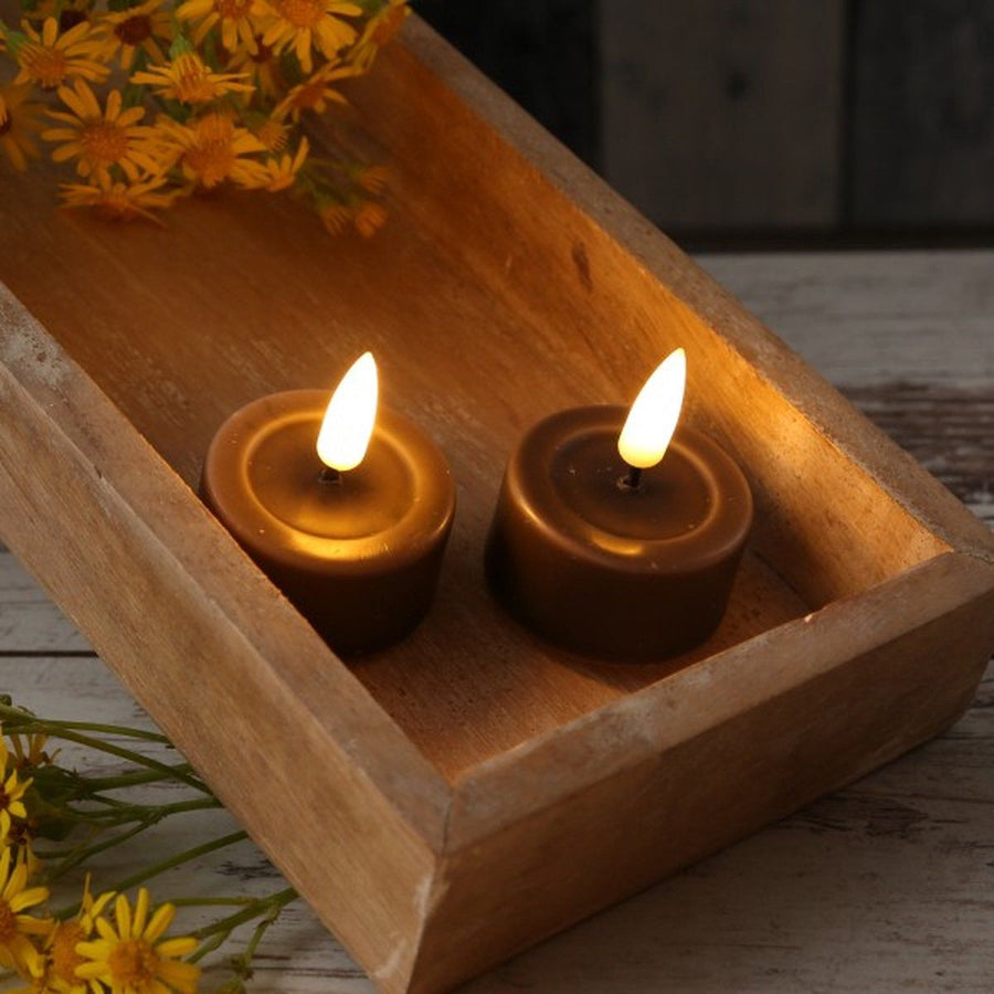 Mocca led tealight candle d 41 * 45 cm (2 pcs.)