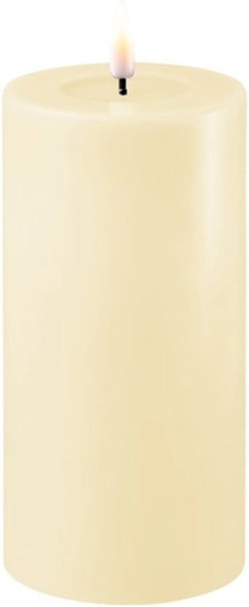 Cream led candle d 75 * 15 cm