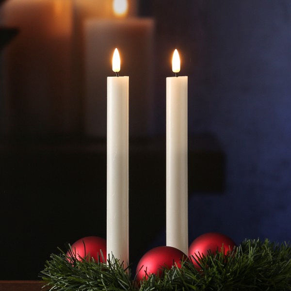 White led dinner candle d 22 * 24 cm (2 pcs.)
