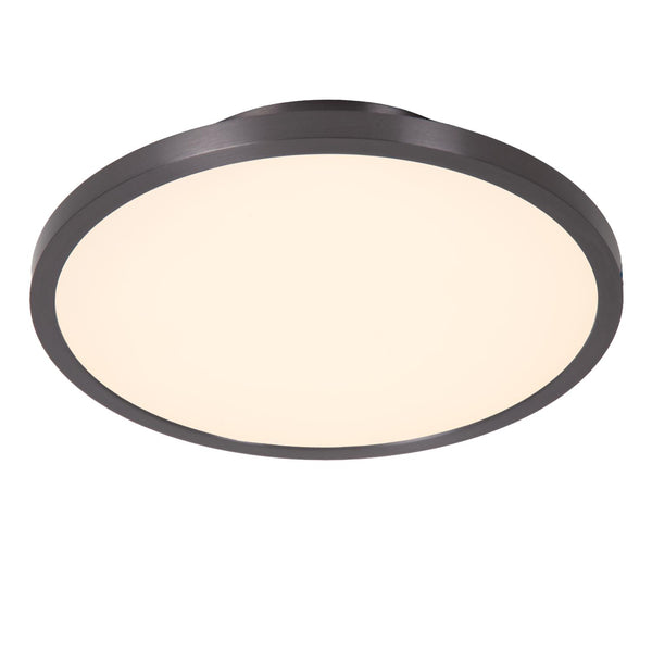 Lucide FIXXT dimbare LED-plafondspot Ø 19,8 cm, 15 W, 2700–4000 K, satijn gunmetal