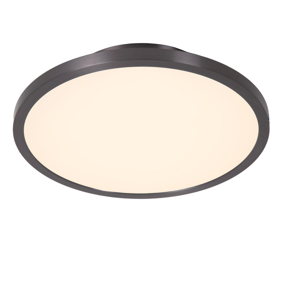 Lucide FIXXT dimbare LED-plafondspot Ø 19,8 cm, 15 W, 2700–4000 K, satijn gunmetal