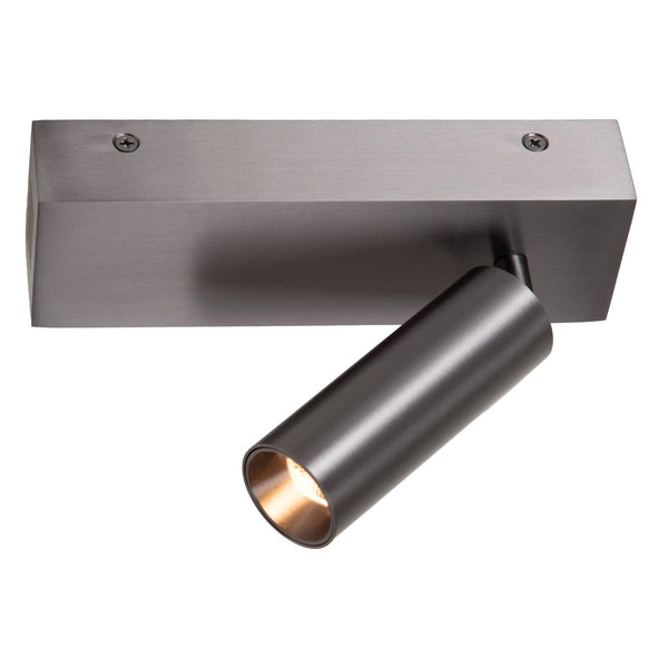 Lucide BIX dimbare LED-plafondspot 8 W, 2700–4000 K, satijn gunmetal