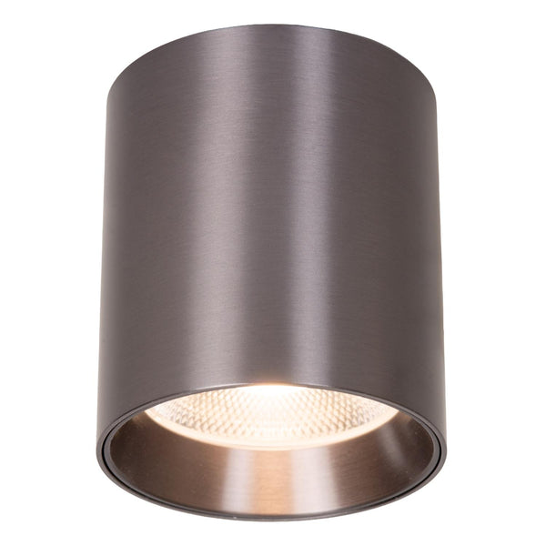 Lucide STRAXX dimbare LED-plafondspot Ø 8 cm, 15 W, 2700–4000 K, satijn gunmetal