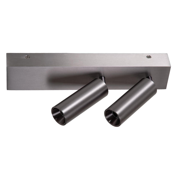 Lucide BIXX dimbare LED-plafondspot 2 × 8 W, 2700–4000 K, satijn gunmetal