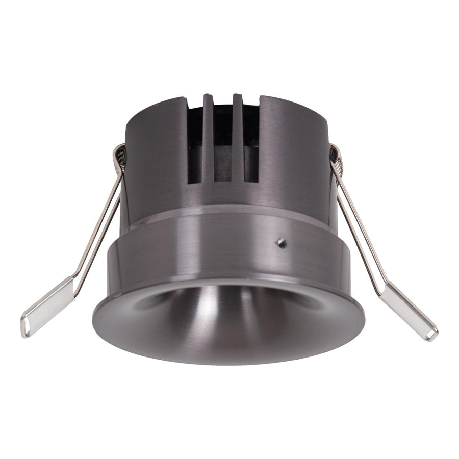 Lucide SNAXX dimbare LED-inbouwspot Ø 8 cm, 12 W, 2700–4000 K, satijn gunmetal