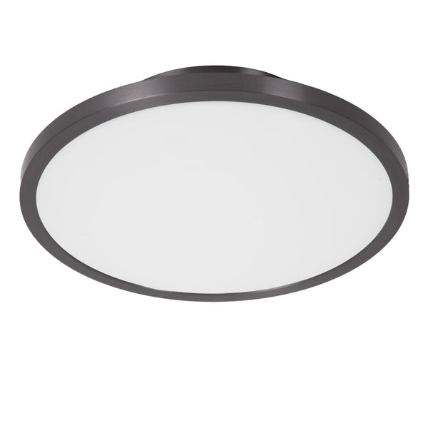 Lucide FIXXT dimbare LED-plafondspot Ø 19,8 cm, 15 W, 2700–4000 K, satijn gunmetal