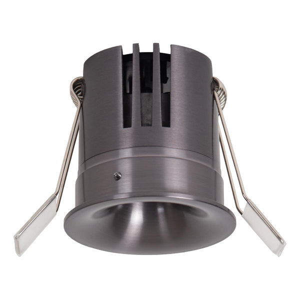 Lucide SNAX dimbare LED-inbouwspot Ø 6 cm, 8 W, 2700–4000 K, satijn gunmetal