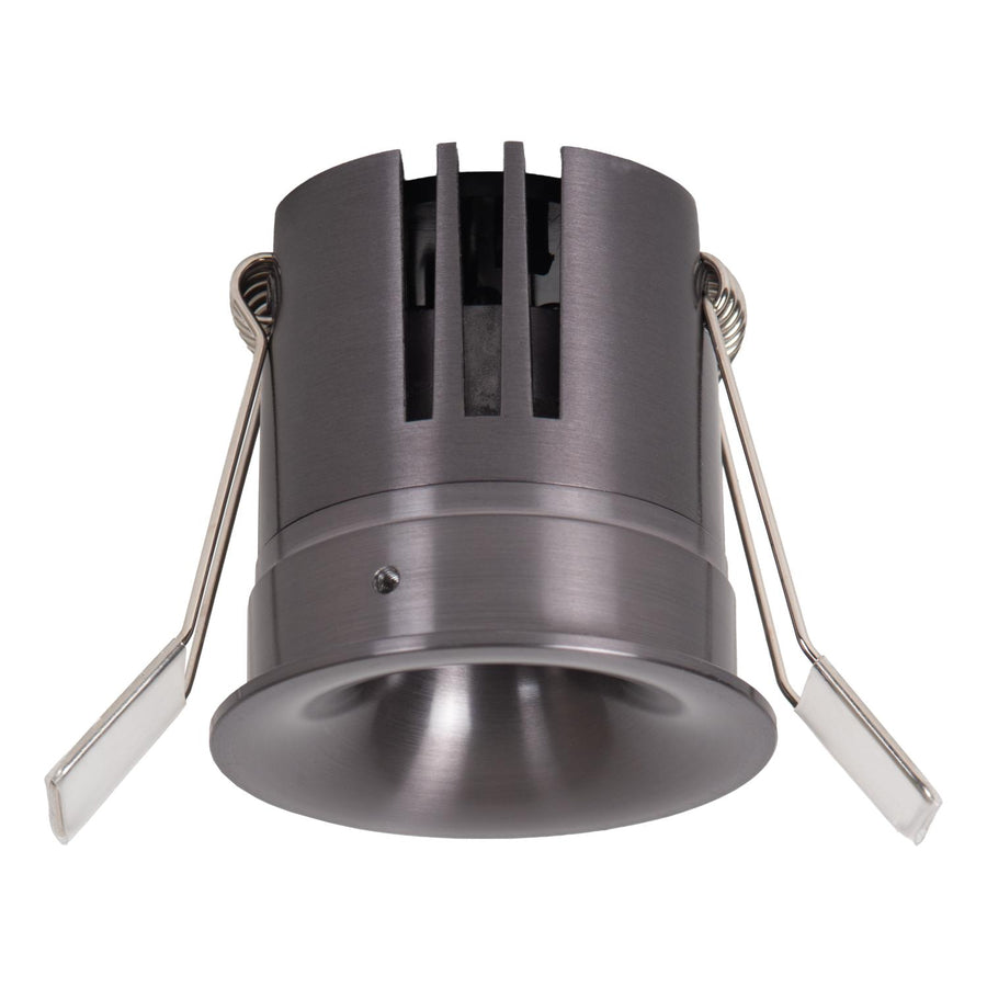 Lucide SNAX dimbare LED-inbouwspot Ø 6 cm, 8 W, 2700–4000 K, satijn gunmetal