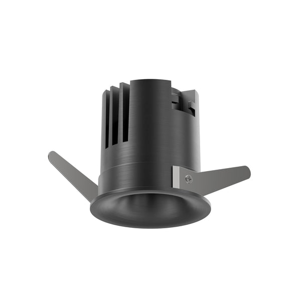 Lucide SNAX dimbare LED-inbouwspot Ø 6 cm, 8 W, 2700–4000 K, satijn gunmetal