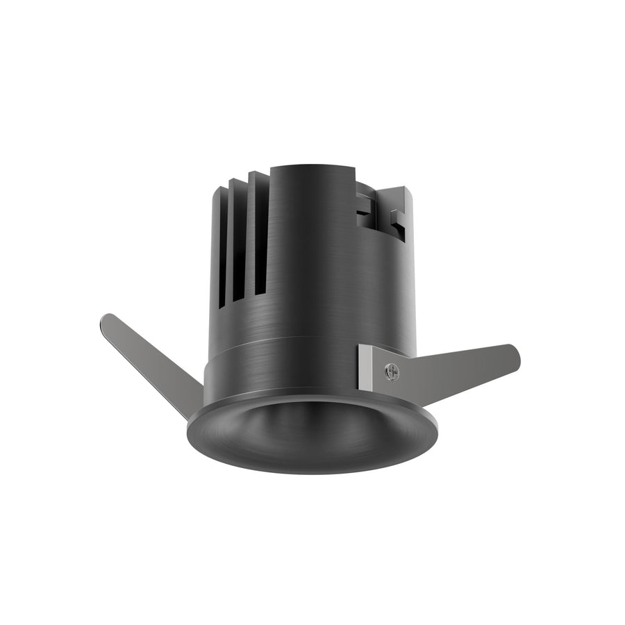 Lucide SNAX dimbare LED-inbouwspot Ø 6 cm, 8 W, 2700–4000 K, satijn gunmetal