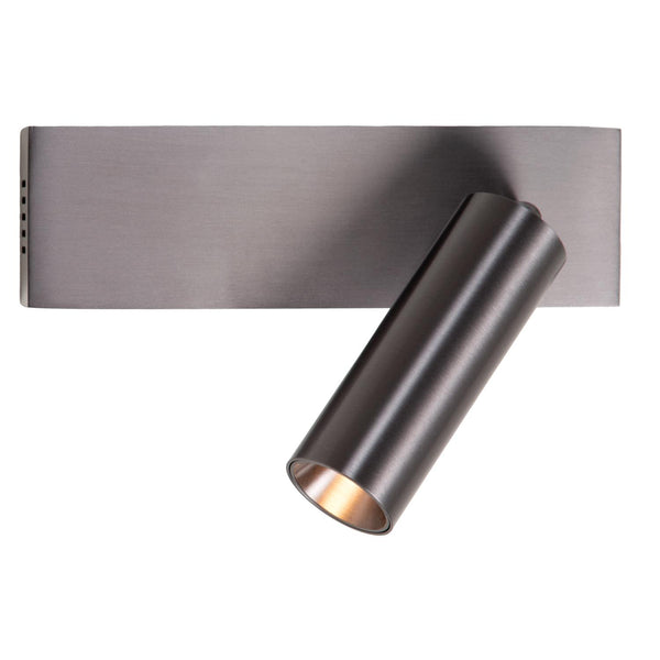 Lucide BIX dimbare LED-plafondspot 8 W, 2700–4000 K, satijn gunmetal
