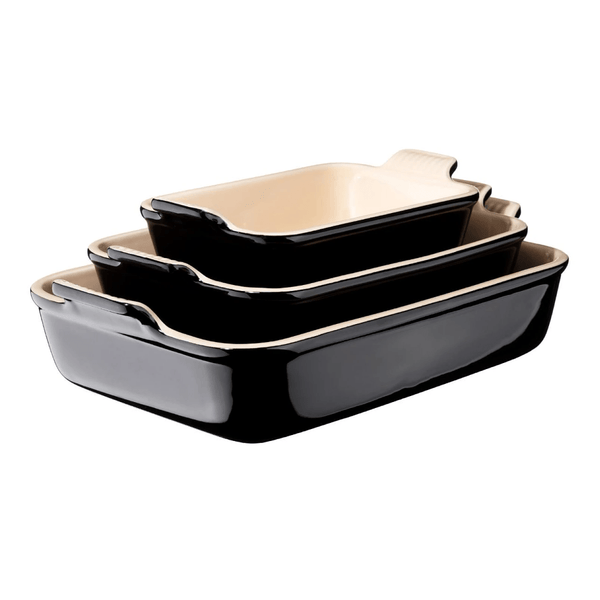 Ovenschaal rechthoekig Ebbenzwart 32x24cm 4,0l