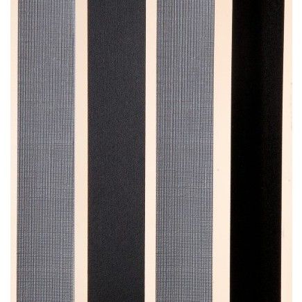 Linten HQ 2261  zilver/zwart 90x220 cm
