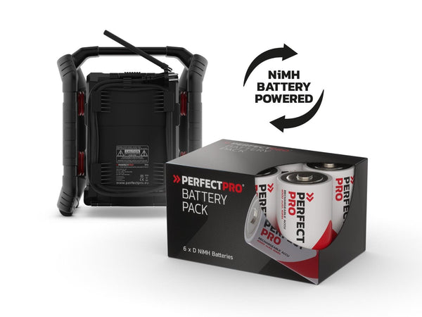 DAB+ / FM / Bluetooth / USB (lader/speler)  / Oplaadbaar / IP65