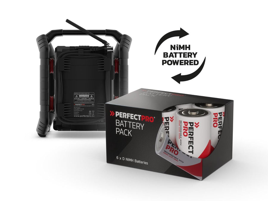 DAB+ / FM / Bluetooth / USB (lader/speler)  / Oplaadbaar / IP65