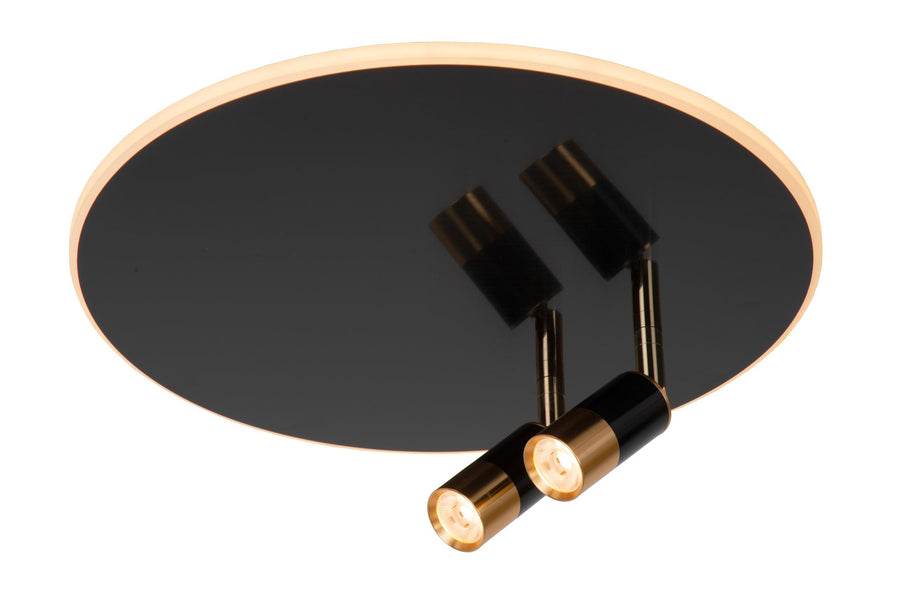Lucide JUBEL LED-plafondlamp Ø 40 cm, 2500–3000 K, gunmetal