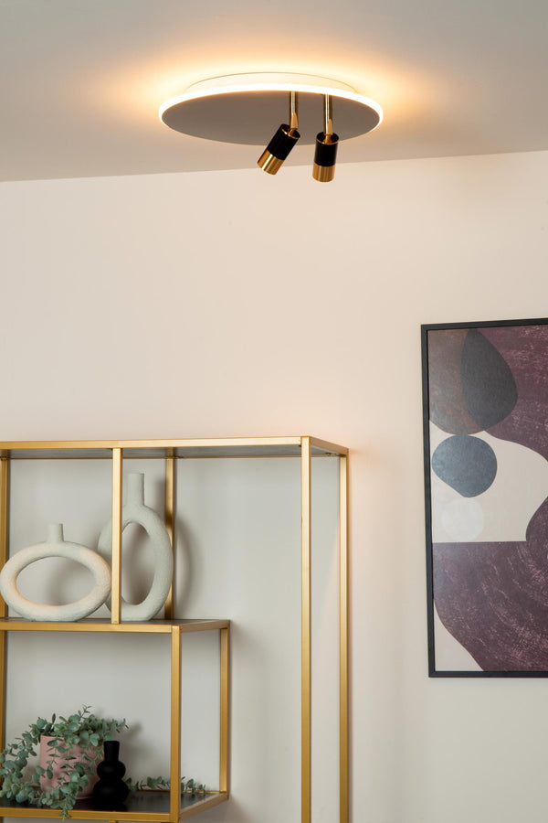 Lucide JUBEL LED-plafondlamp Ø 40 cm, 2500–3000 K, gunmetal