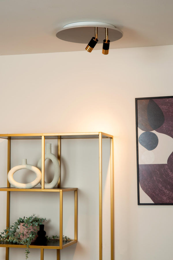 Lucide JUBEL LED-plafondlamp Ø 40 cm, 2500–3000 K, gunmetal