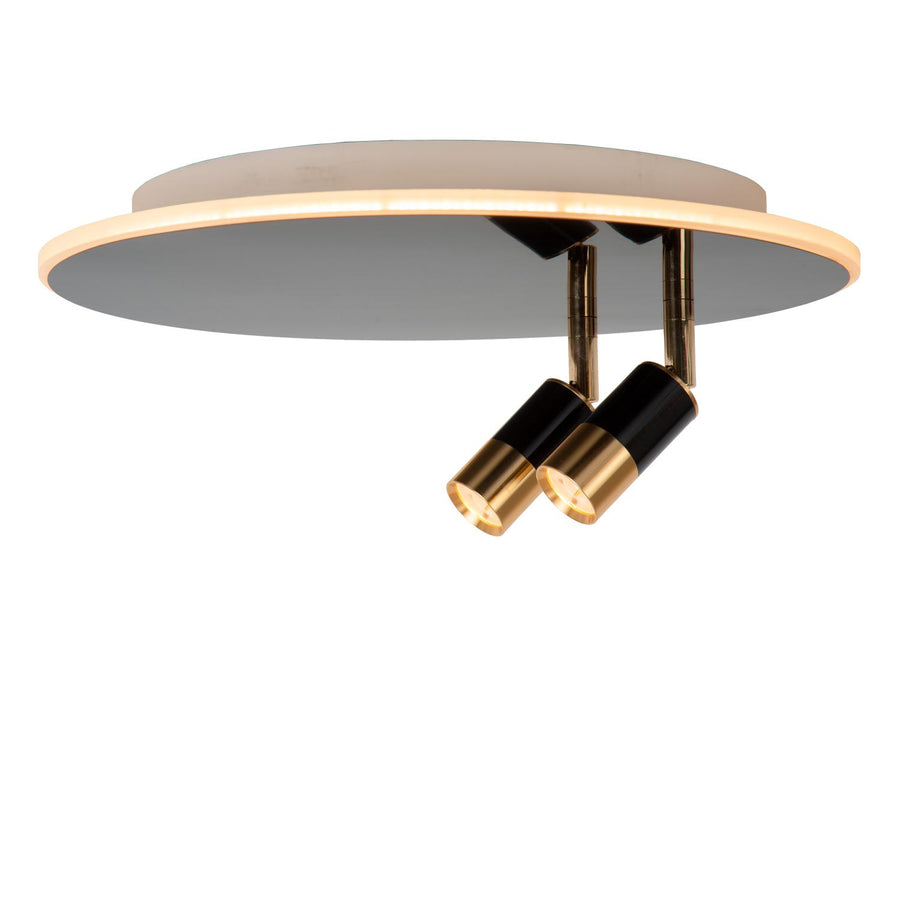 Lucide JUBEL LED-plafondlamp Ø 40 cm, 2500–3000 K, gunmetal