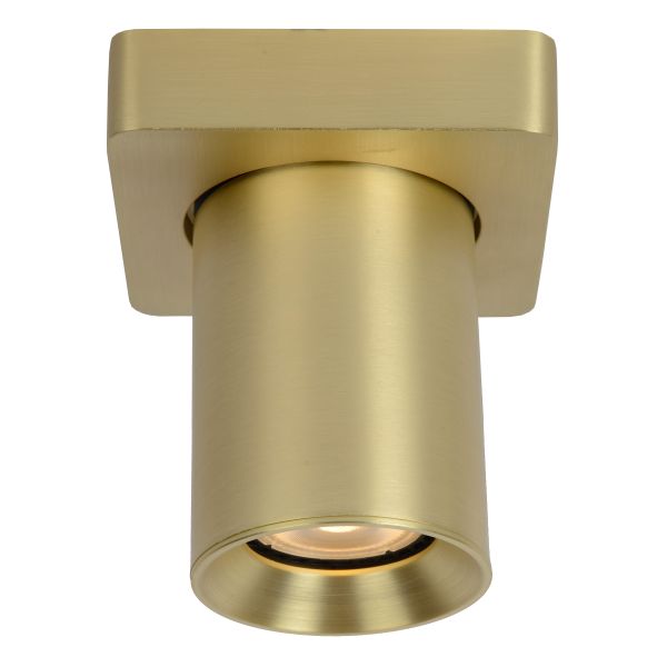 Plafondspot LED Dim to warm GU10 1x5W 2200K/3000K Mat Goud / Messing
