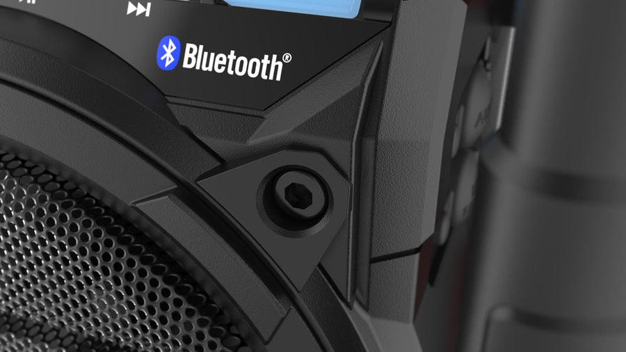 DAB+ / FM / Bluetooth / USB (lader/speler)  / Oplaadbaar / IP65