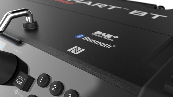 DAB+ / FM / Bluetooth / USB (lader/speler) / Oplaadbaar / IP44