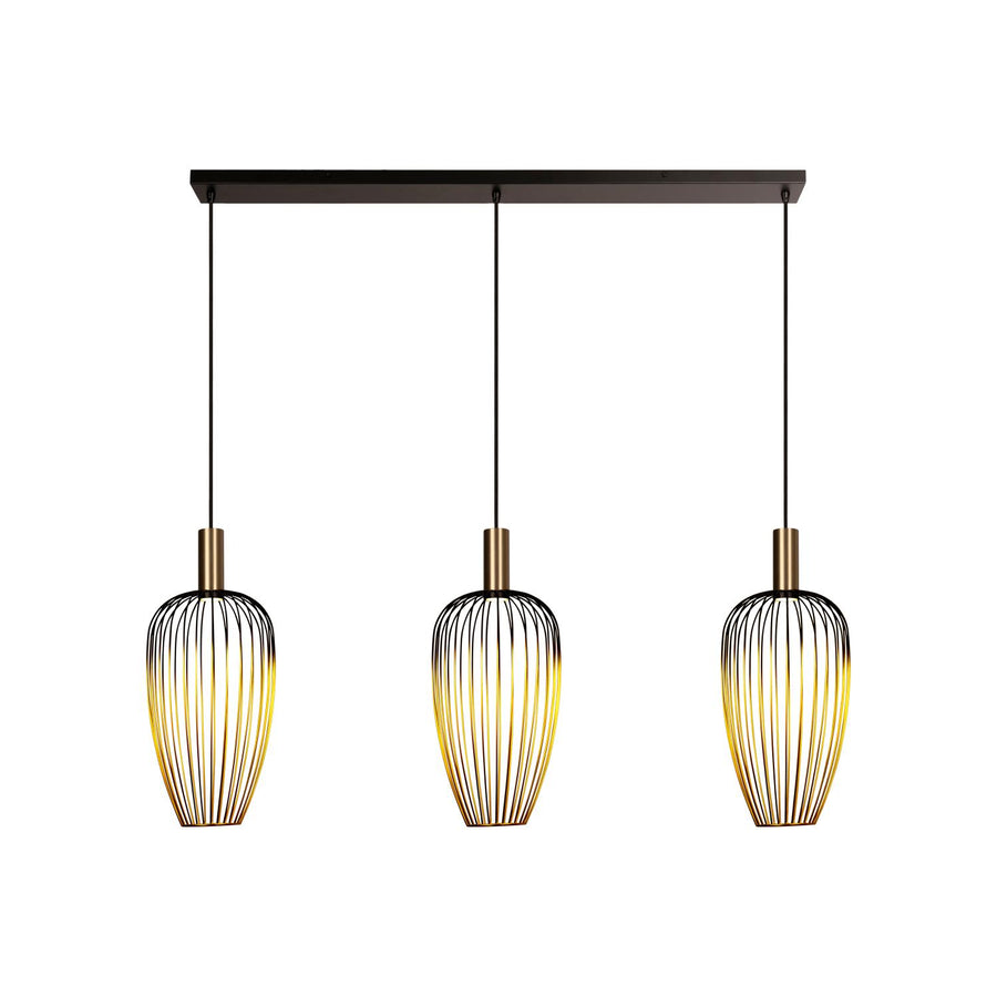 Lucide AURELIE hanglamp 3 × GU10, goud