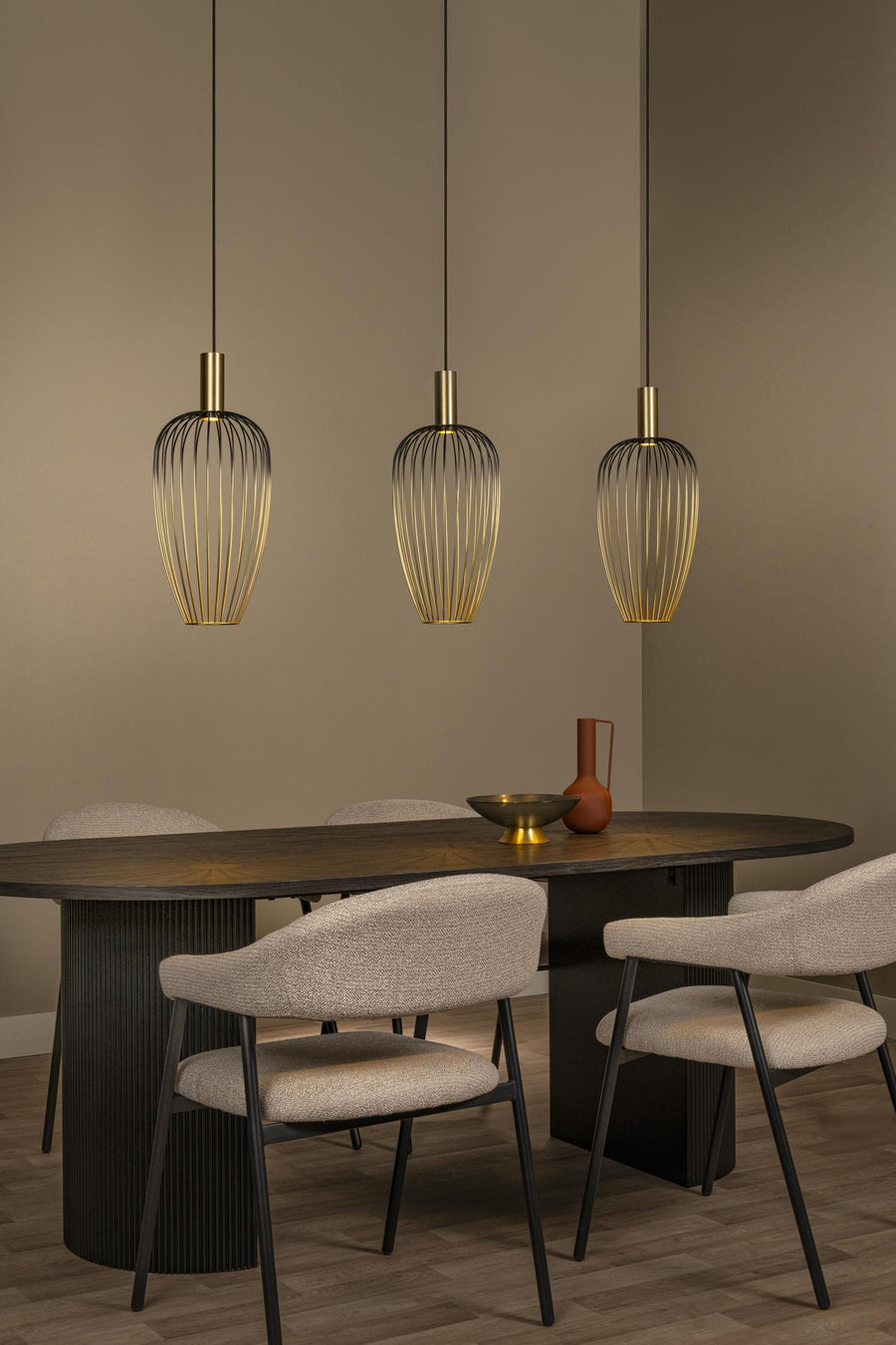 Lucide AURELIE hanglamp 3 × GU10, goud