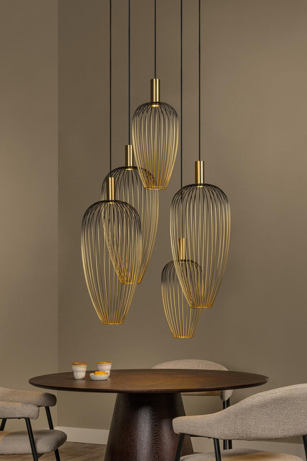 Lucide AURELIE hanglamp 5 × GU10, goud