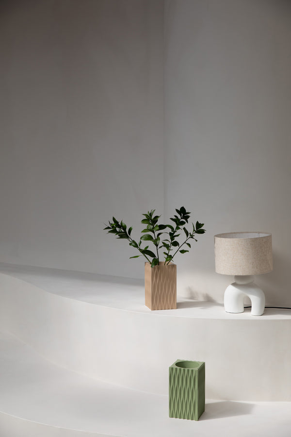 Riley vaas stone green