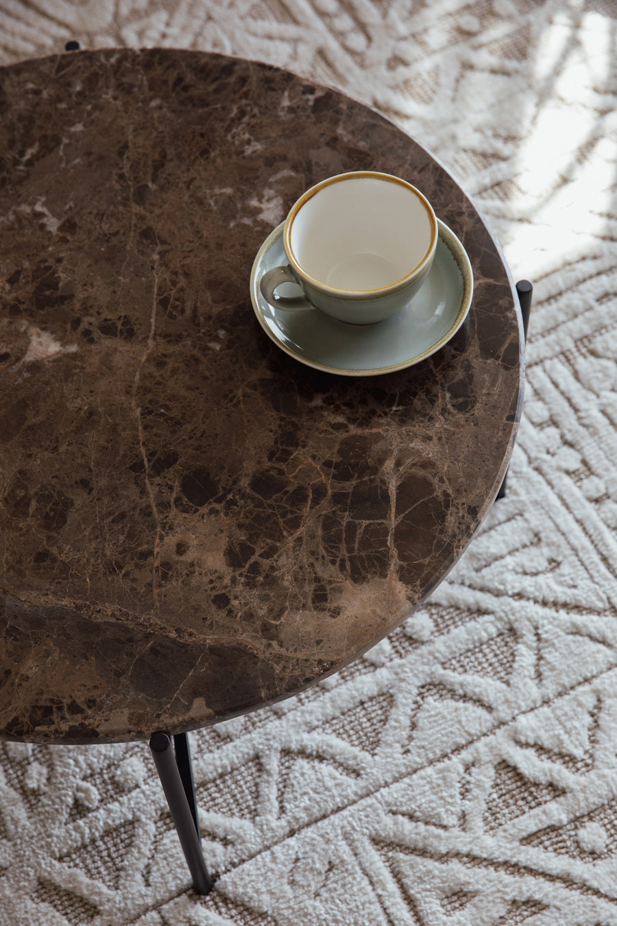 Zijtafel Tooz Bruin Groot