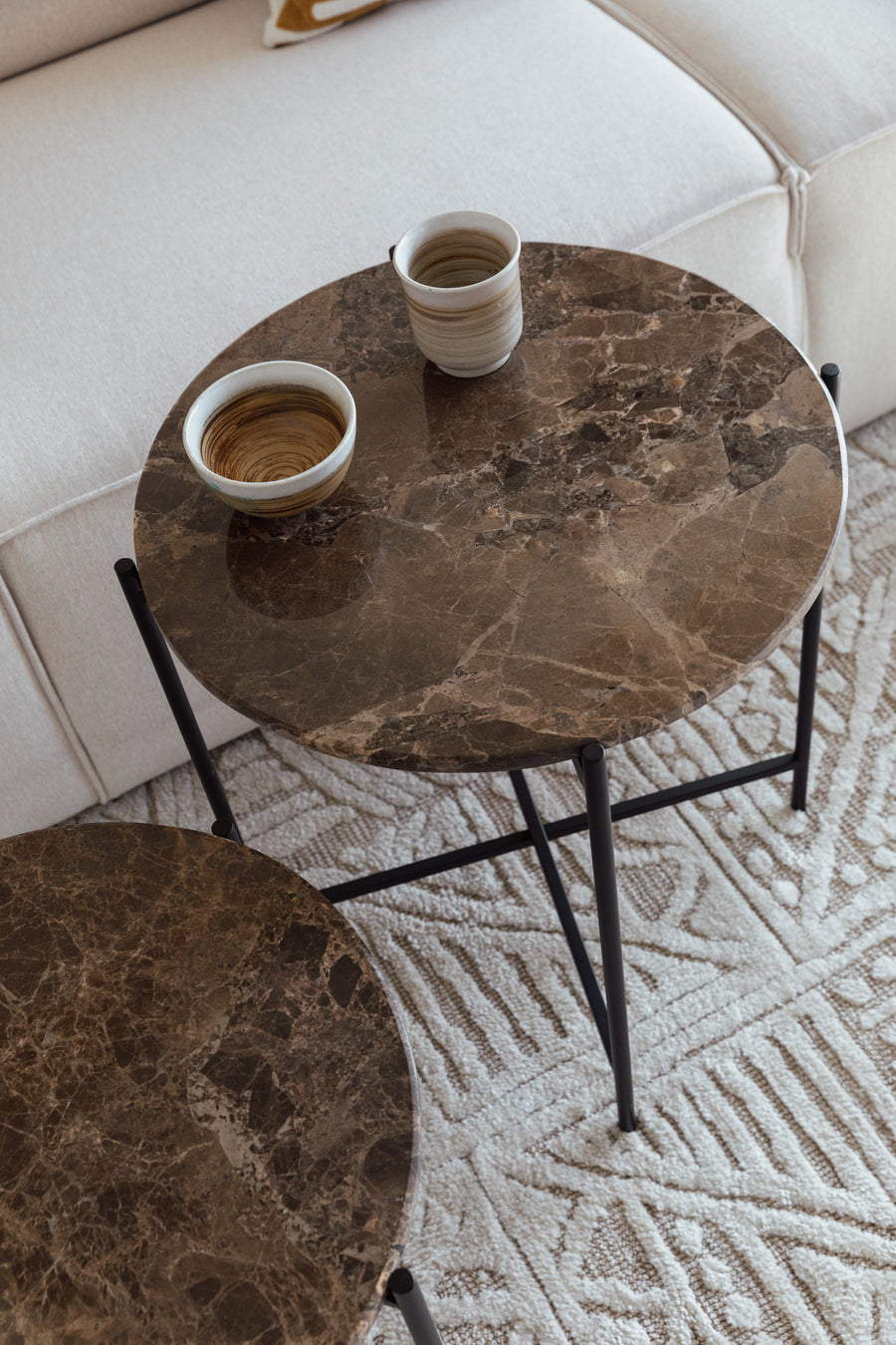 Zijtafel Tooz Bruin Medium